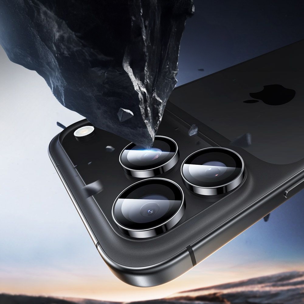 Szkło na aparat ESR Armorite Camera Protector do iPhone 17 Pro Max / 17 Pro / 16 Pro Max / 16 Pro / 15 Pro Max / 15 Pro / 14 Pro Max / 14 Pro, czarne